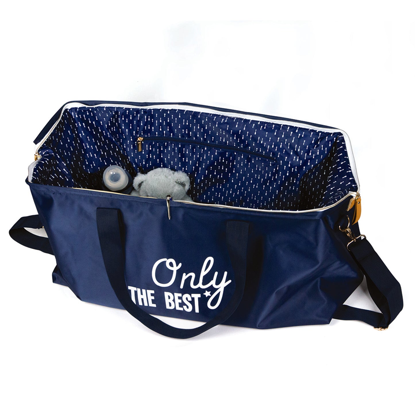 Sac Week End Famille 33X25X55Cm Bleu