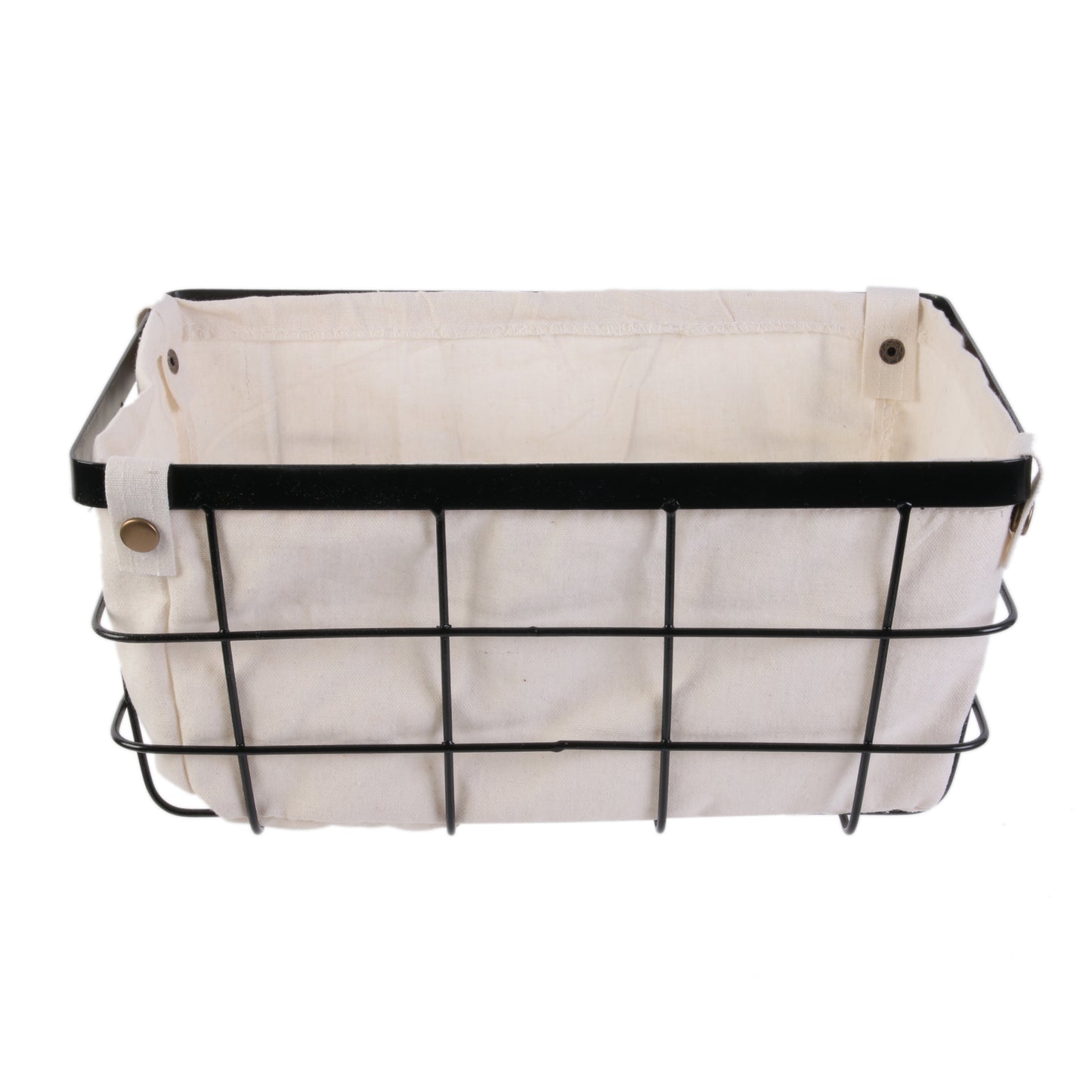 Panier Metal Filaire Avec Doublure X2