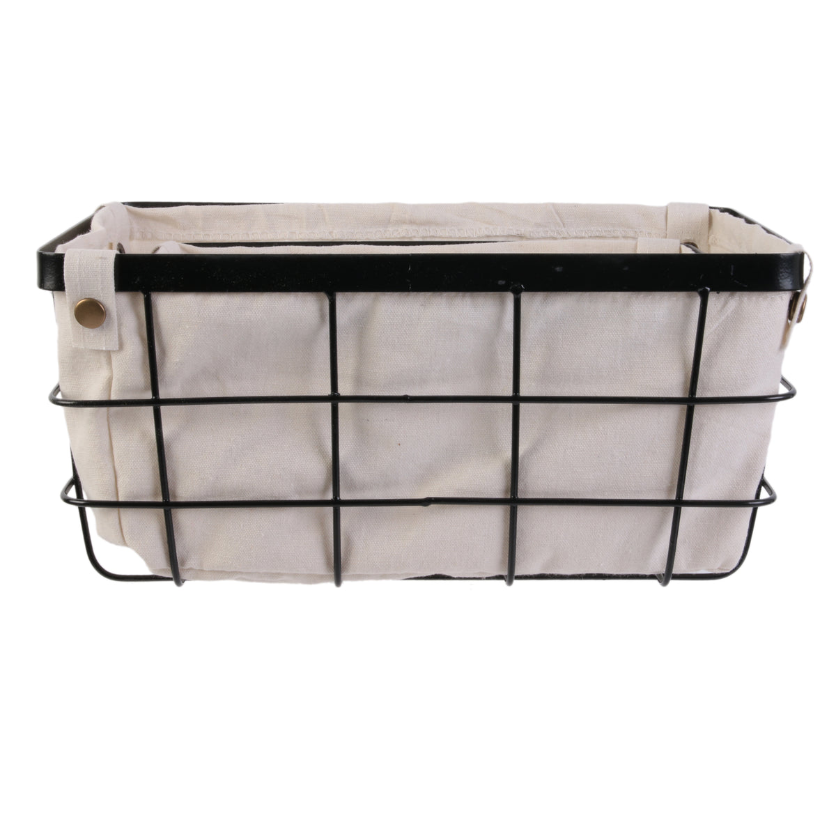 Panier Metal Filaire Avec Doublure X2