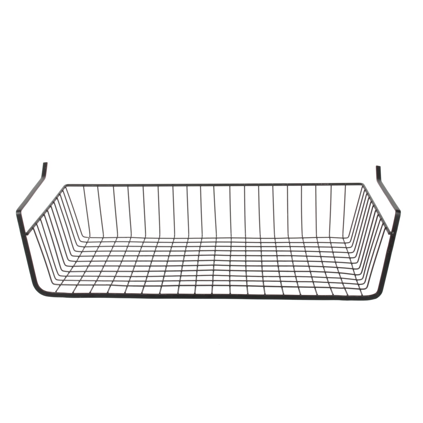 Panier Suspendu Metal Filaire Noir 56X14X26Cm