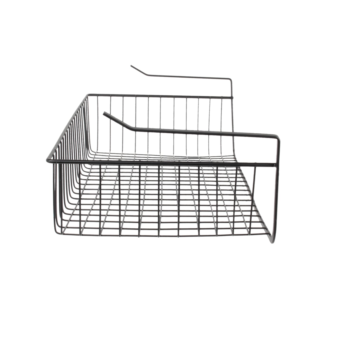 Panier Suspendu Metal Filaire Noir 56X14X26Cm