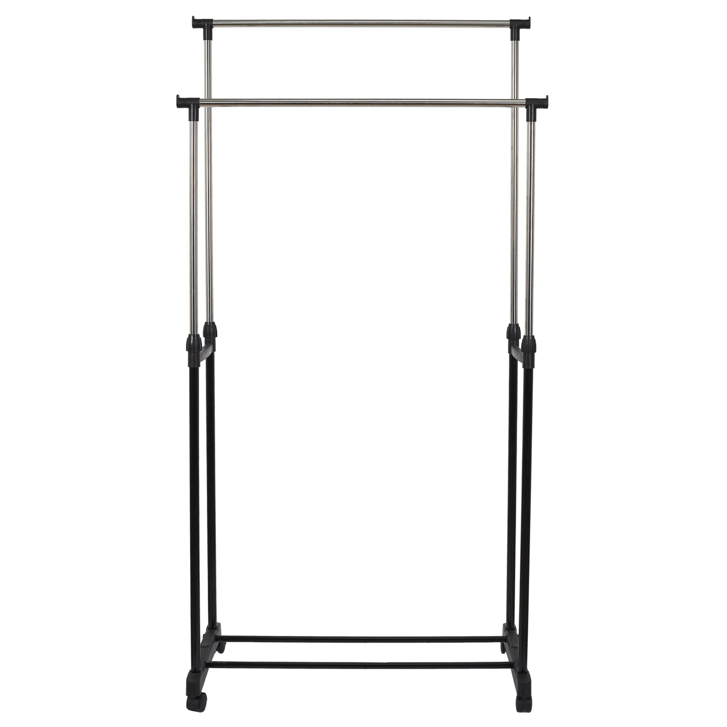 Portant Metal Roulette Double 80X43X160Cm