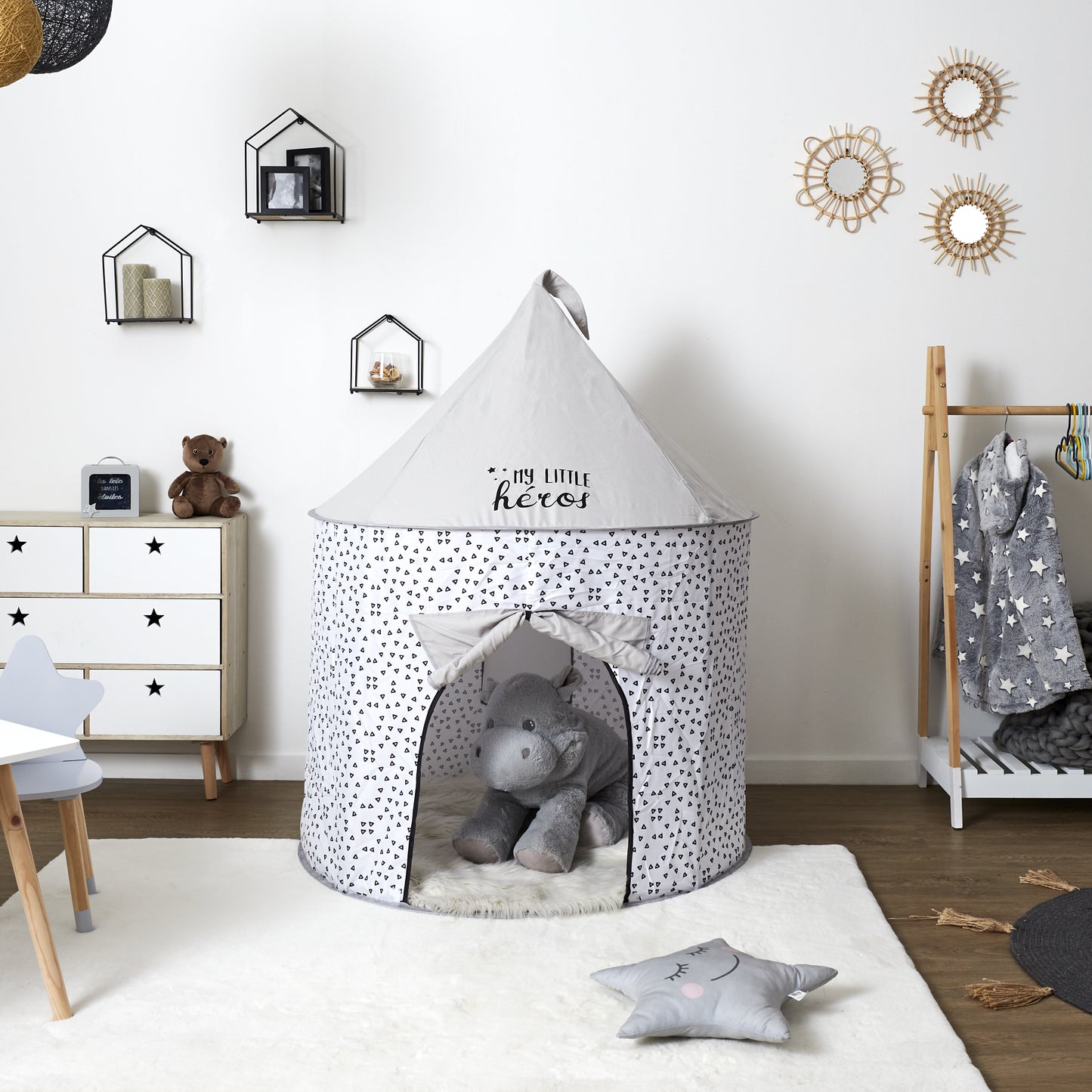 Tente Pop Up Grise 100X135Cm