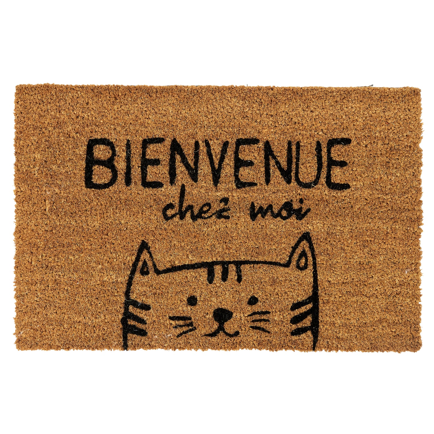 Paillasson Fibre De Coco Chat Bienvenue