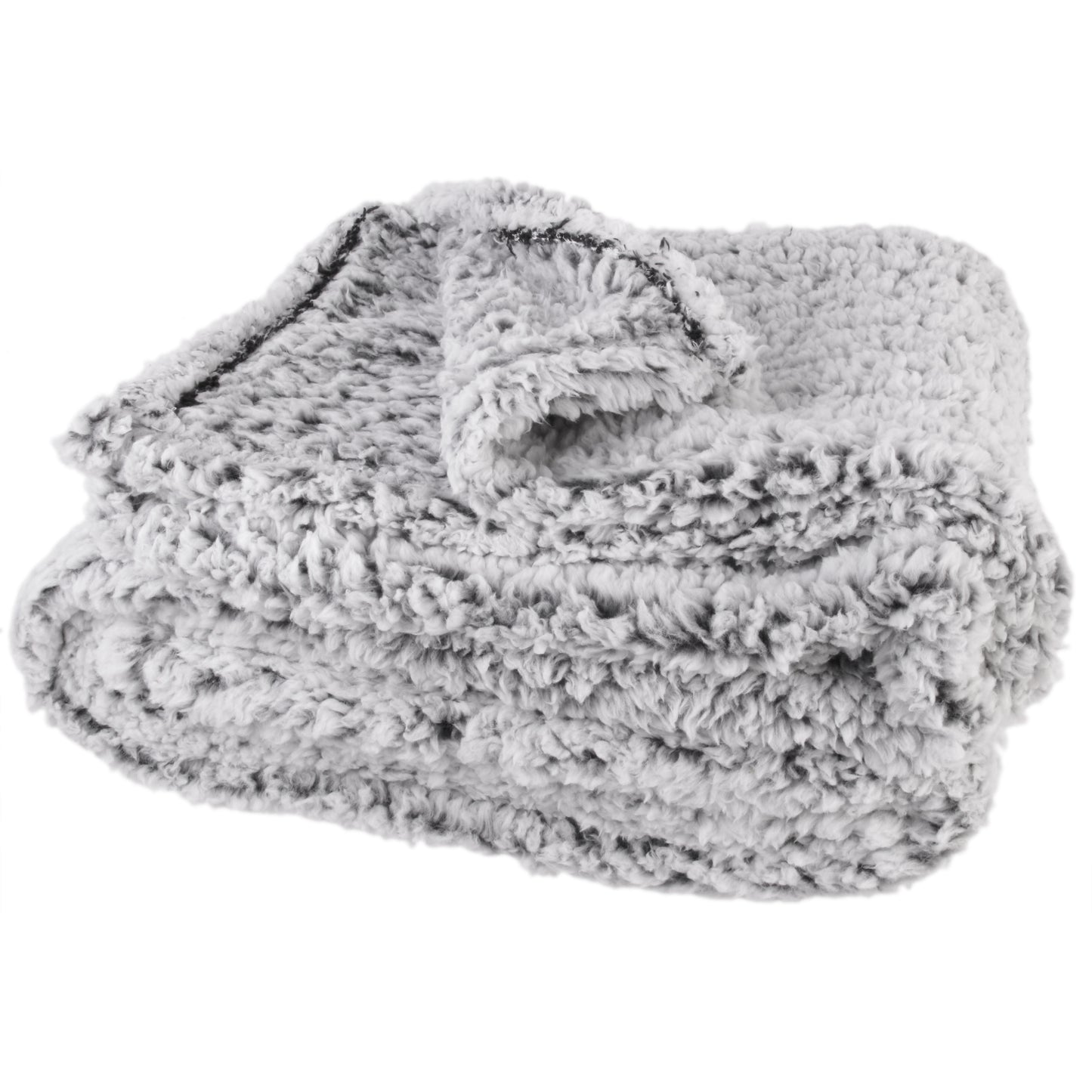 Plaid Sherpa Gris 120X150Cm