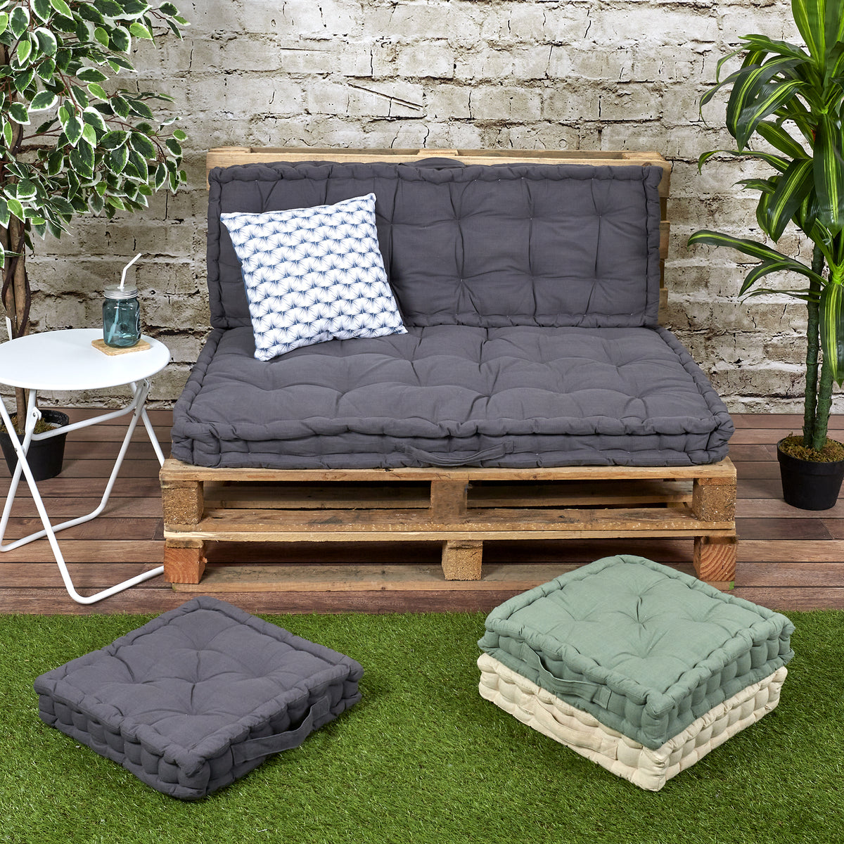 Matelas De Sol Gris 120X40Cm