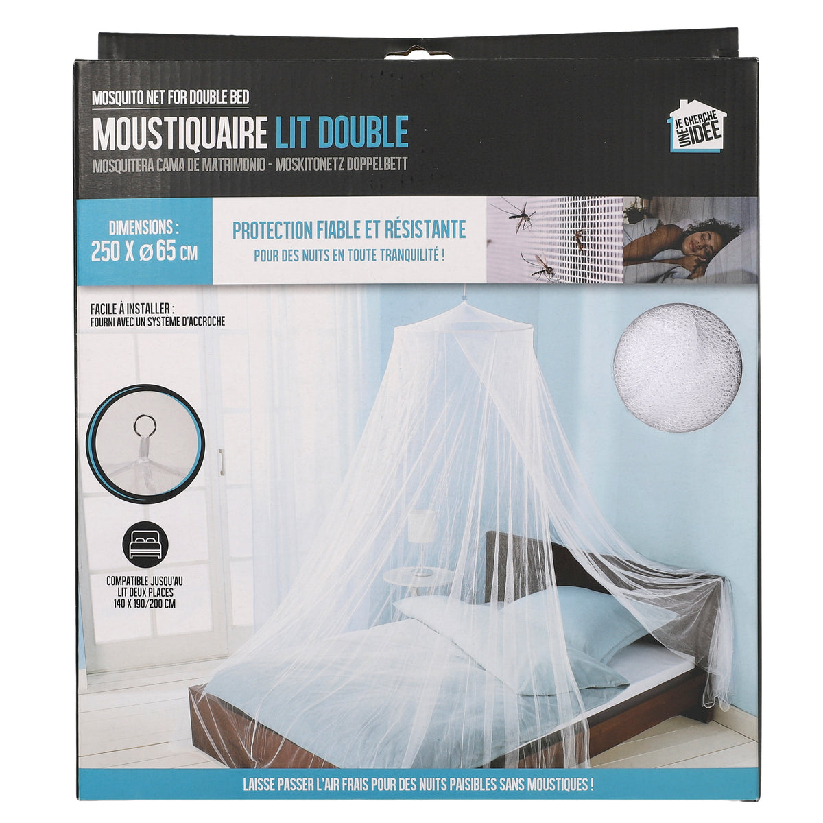 Moustiquaire Lit Double 250X65Cm