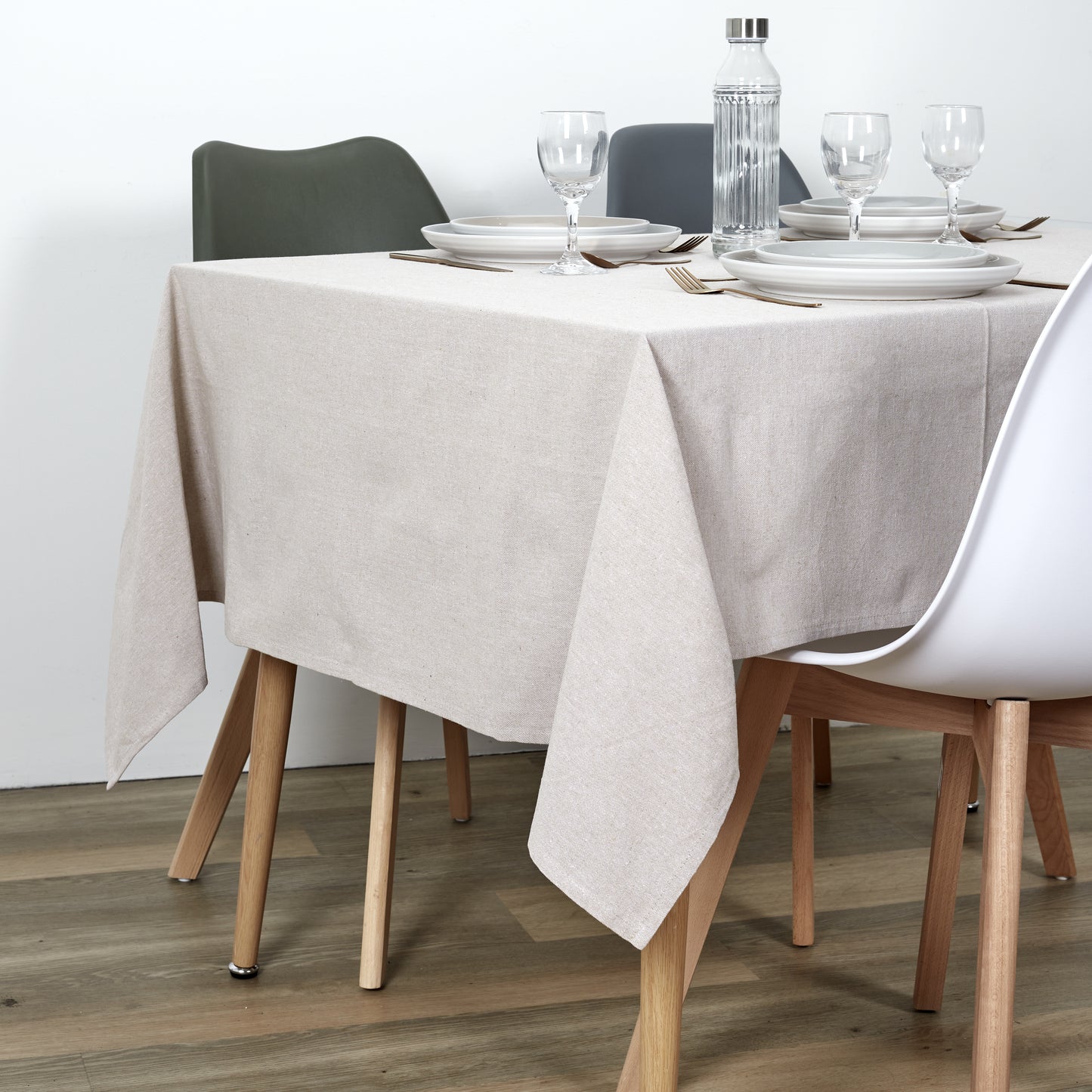 Nappe Coton Beige 140X250Cm