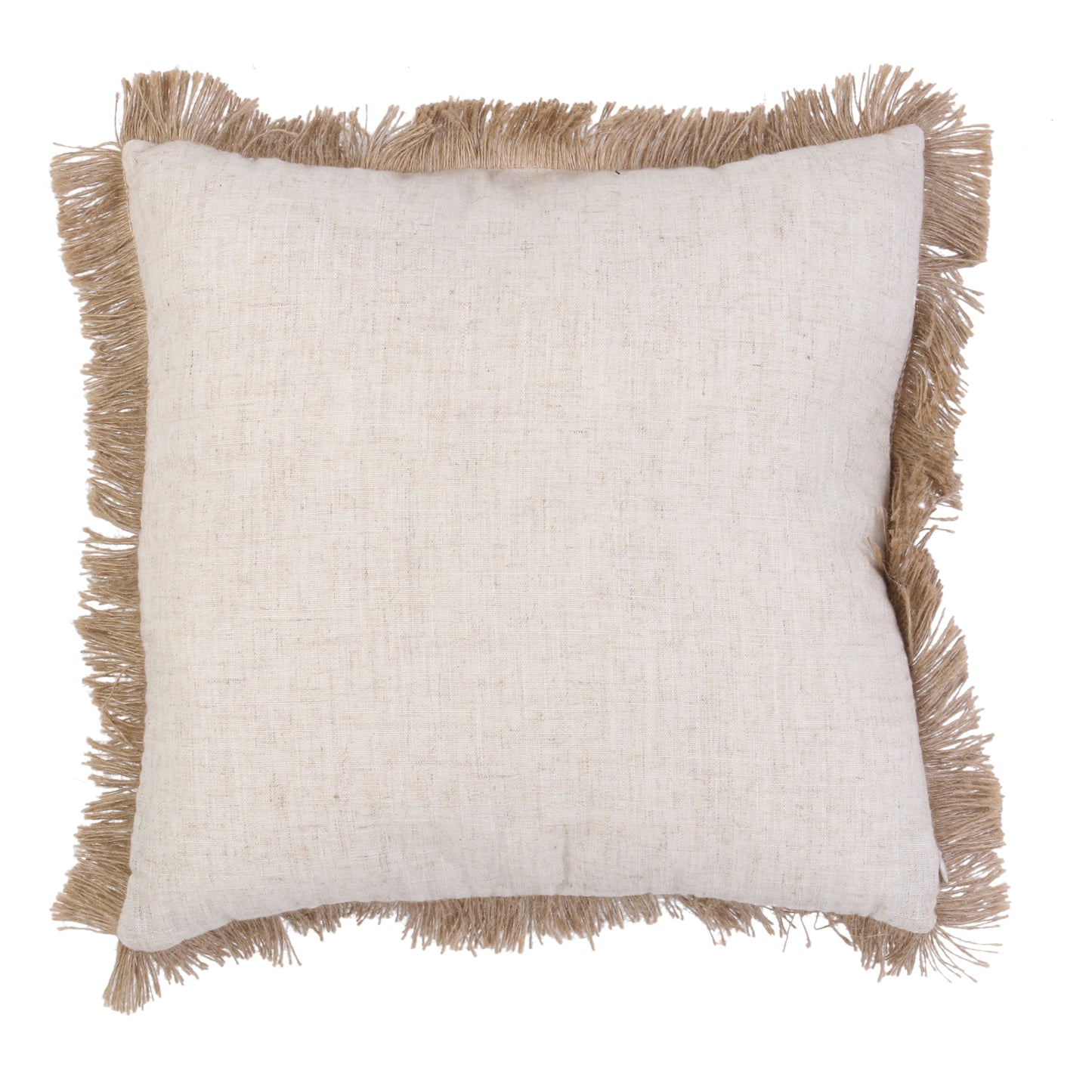 Coussin Raphia Noir Dehoussable 40X40Cm