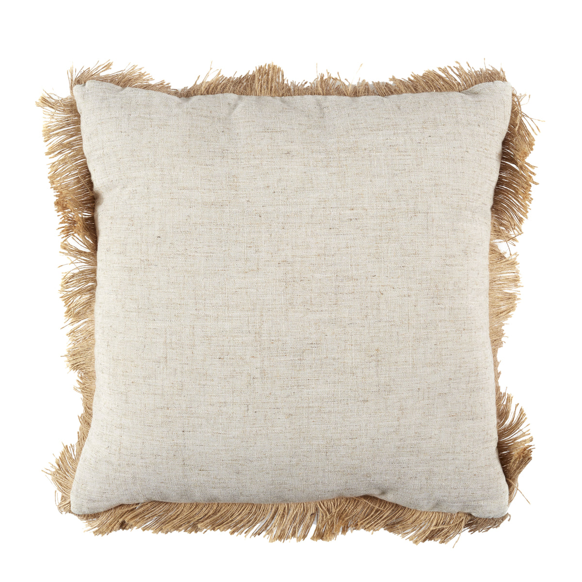 Coussin Raphia Naturel Dehoussable 40X40Cm