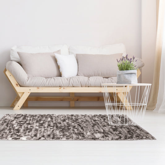 Tapis Boules Gris 140X200Cm