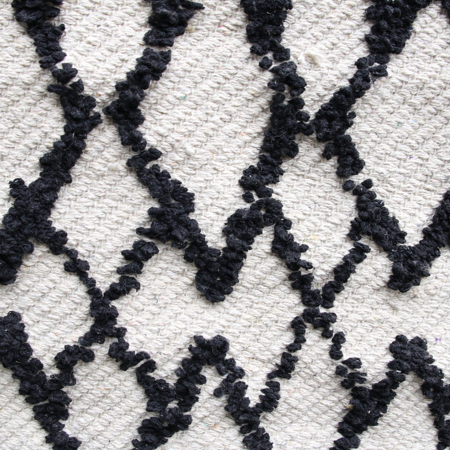 Tapis Berbere Relief Losange Fond Beige 60X90Cm