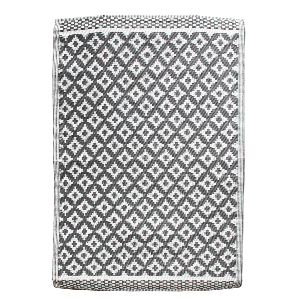 Tapis Polypropylene Gris Fonce 120X180Cm