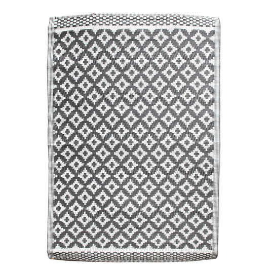 Tapis Polypropylene Gris Fonce 120X180Cm