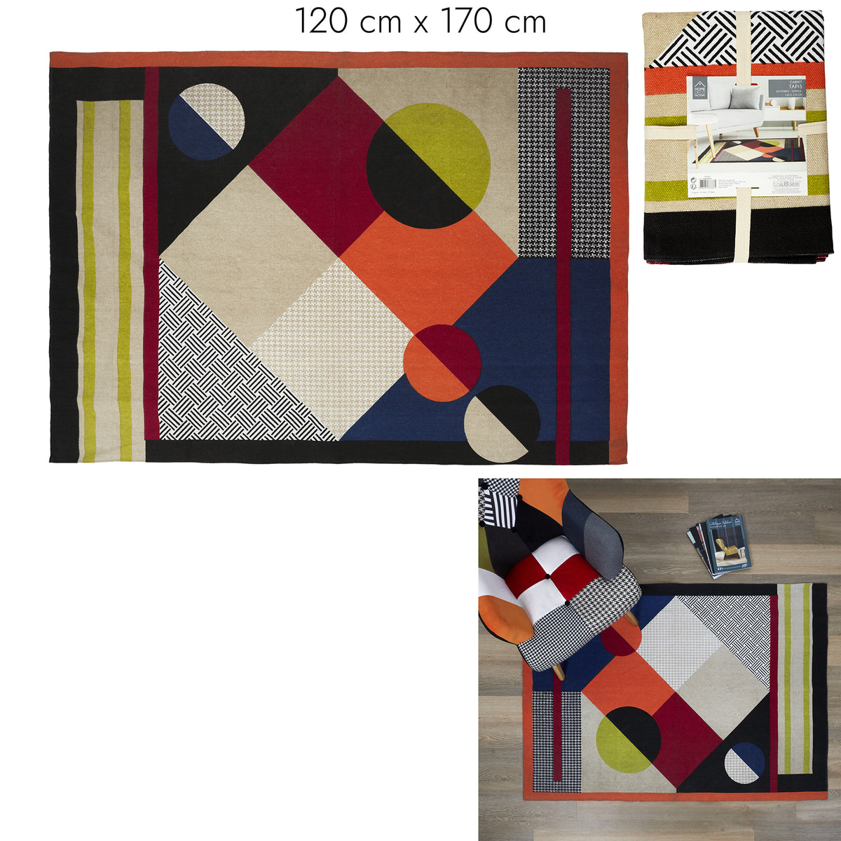 Tapis Patchwork 120X170Xcm