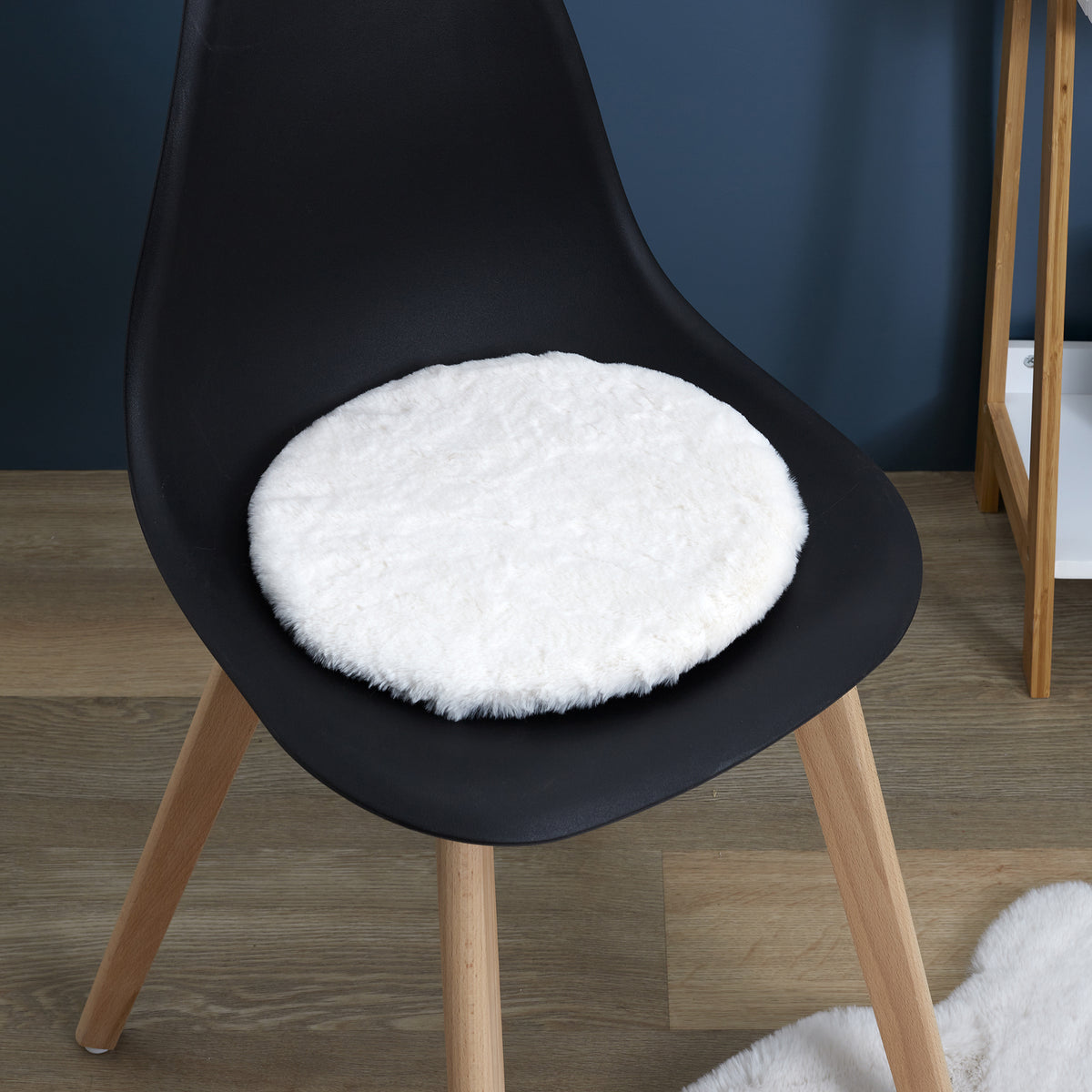 Lot De 6 Galettes Chaise Imit Four Fin Ecru 34C