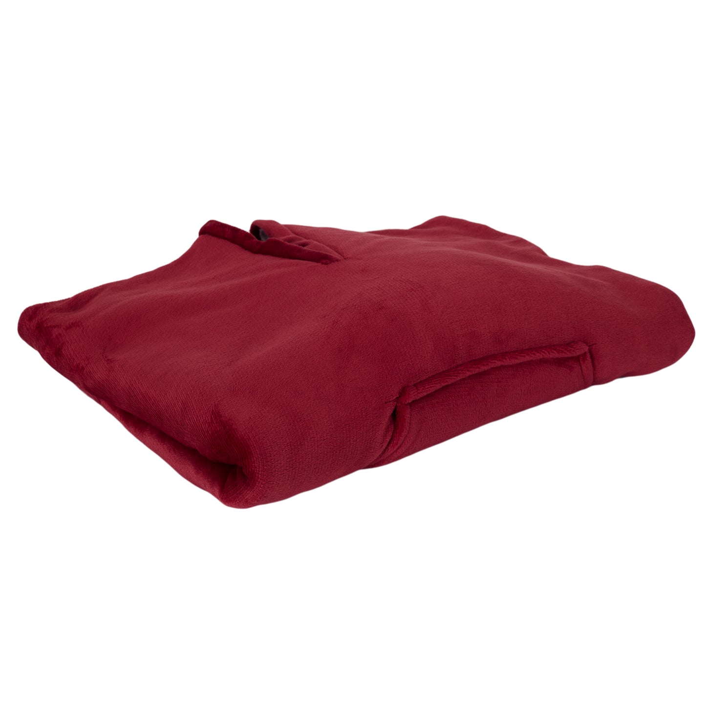 Plaid Poncho Rouge