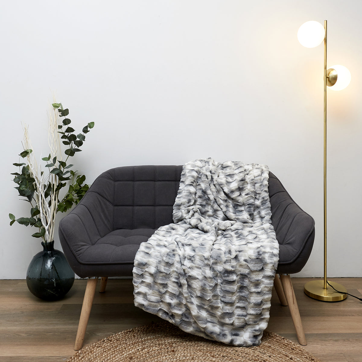 Plaid Imit Fourrure Opulence Ombre 140X200Cm
