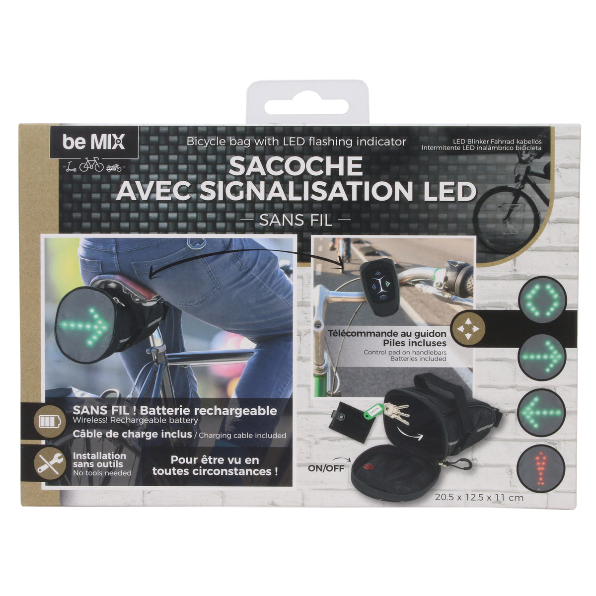 Clignotant Led Velo Sans Fil Telecommande