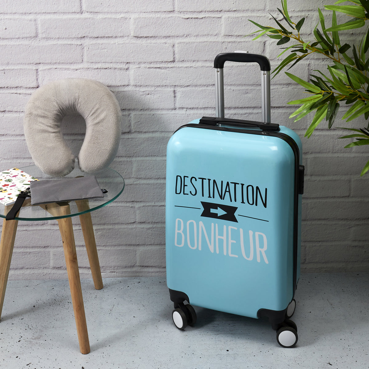 Valise Cabine Mots Vert 38L