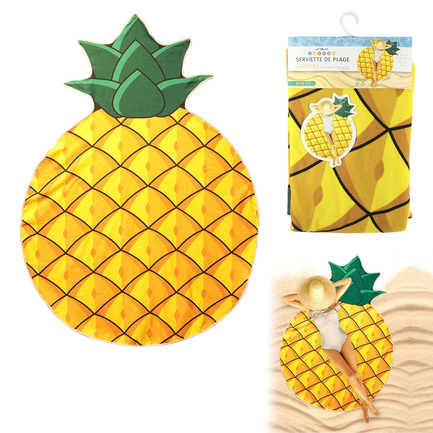 Drap De Plage 150Cm Ananas