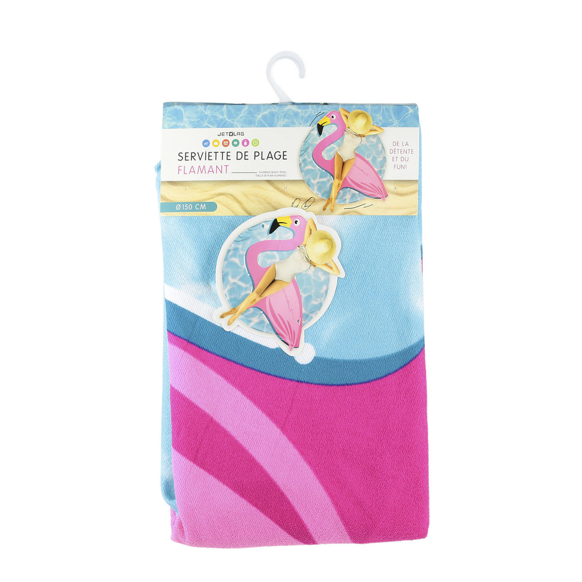 Drap De Plage 150Cm Flamant