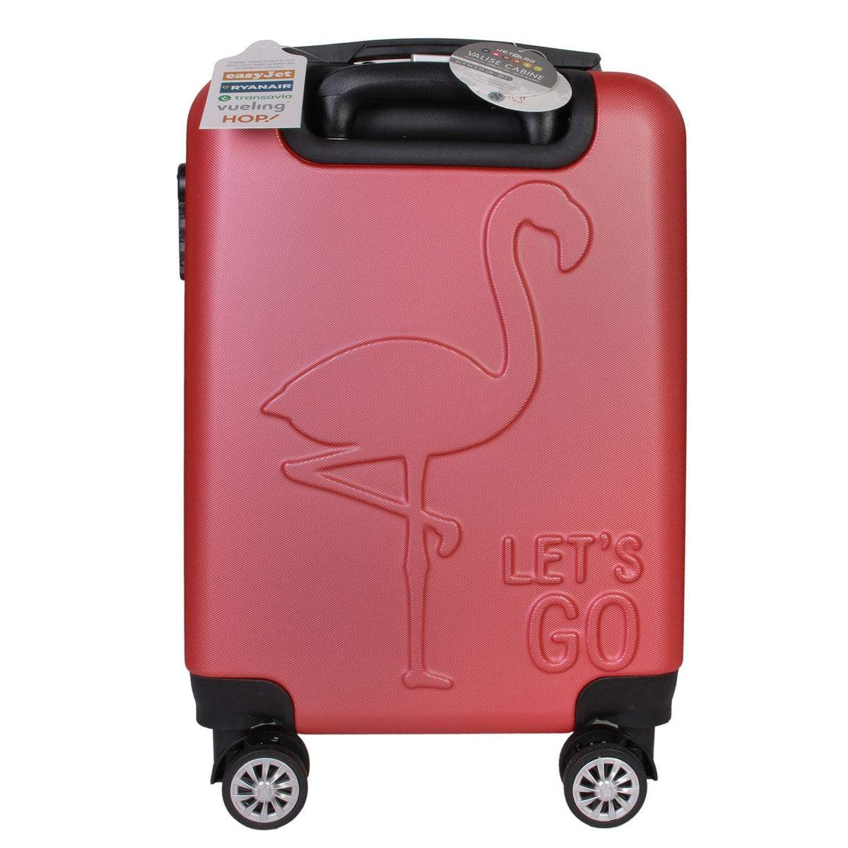 Valise Cabine Embossee Flamant 28L