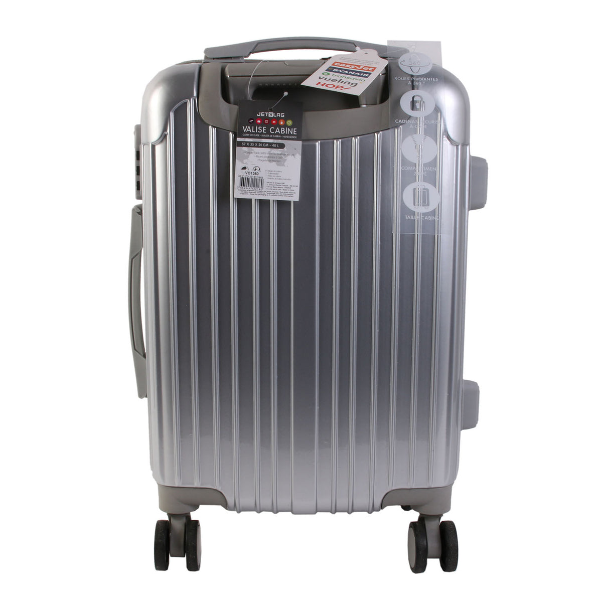 Valise Cabine New York Gris 40L