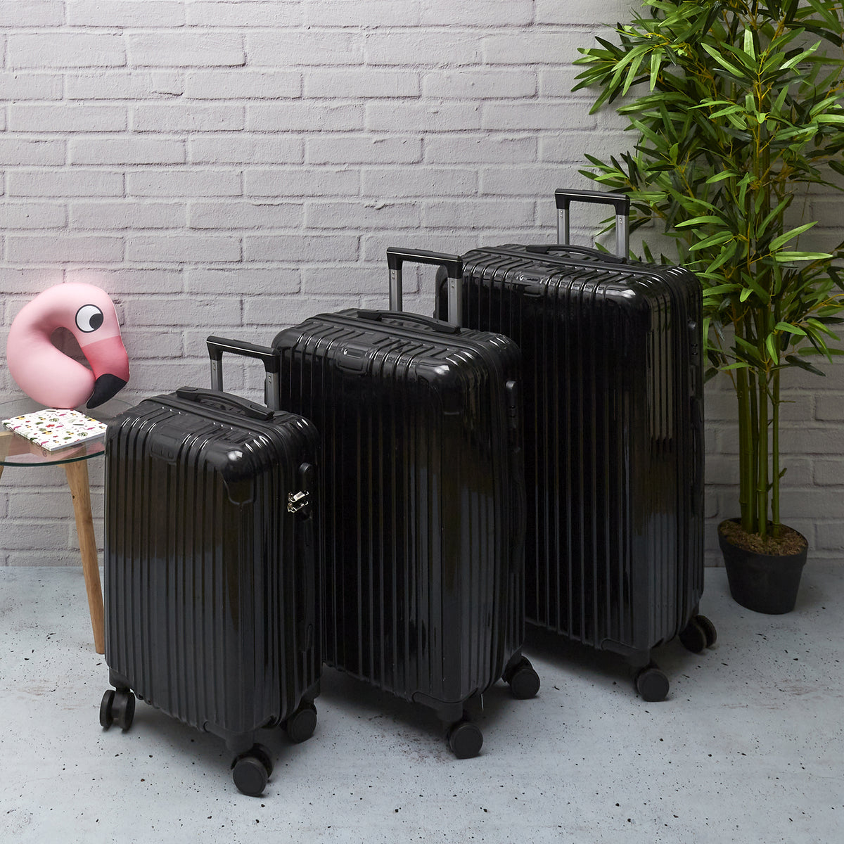 Valise New York Noire X3 49L 65L 105L