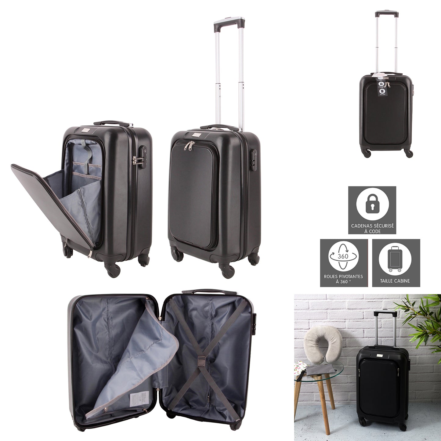 Valise Cabine Moscou Avec Poche Frontale