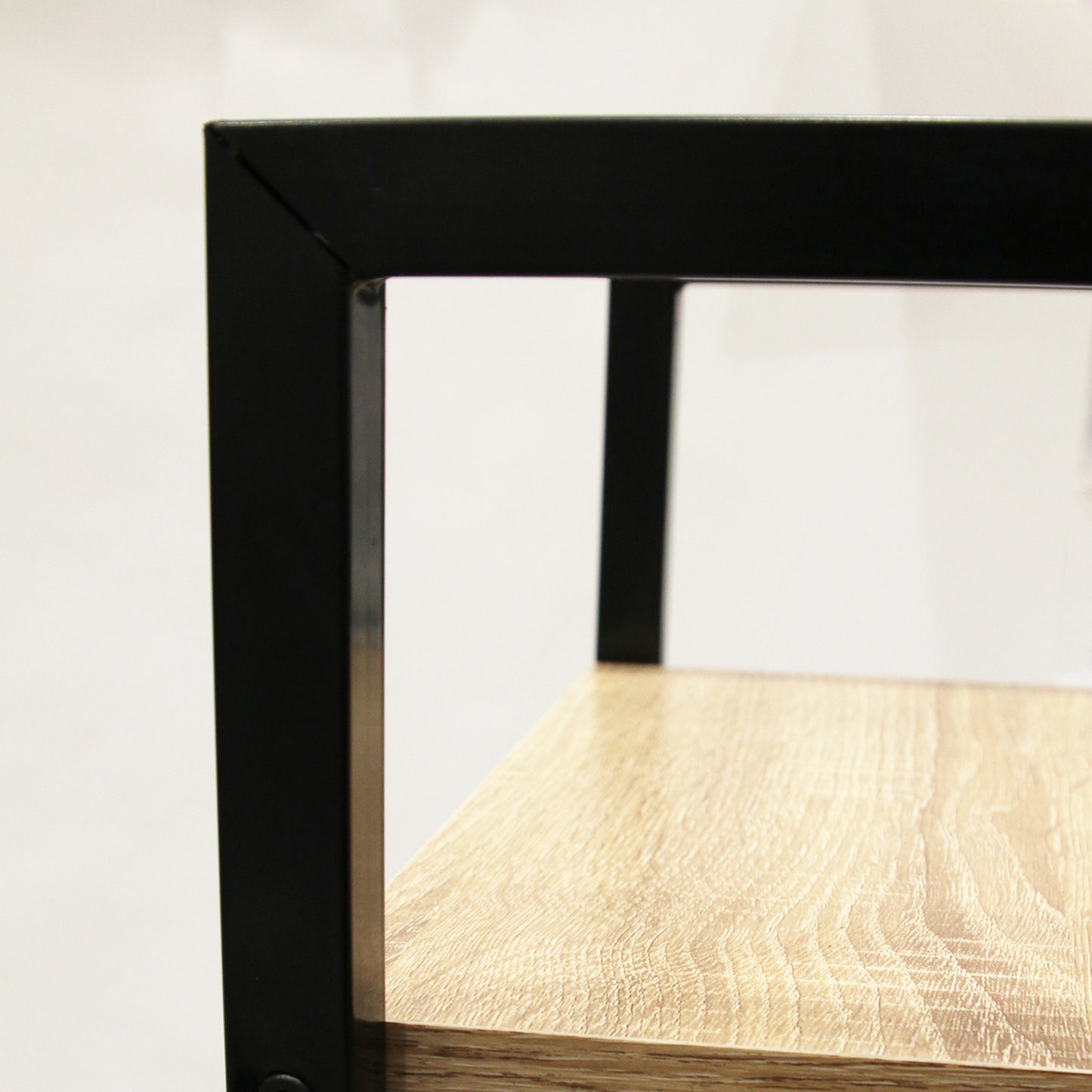 Etagere Bois Et Metal Loka 148X34X32