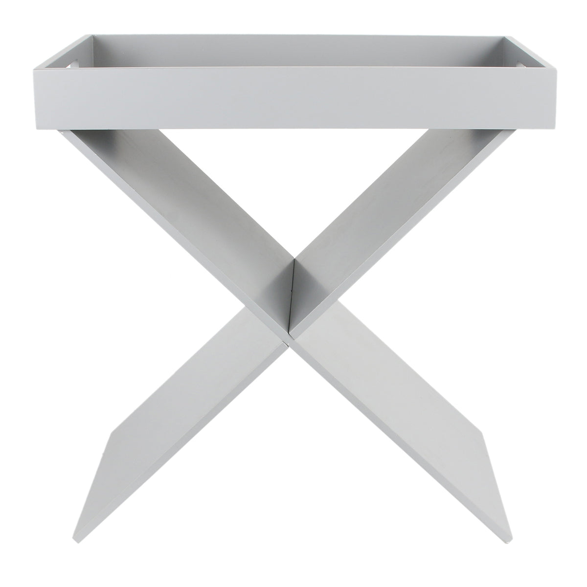 Table D Appoint Plateau Amovible Gris