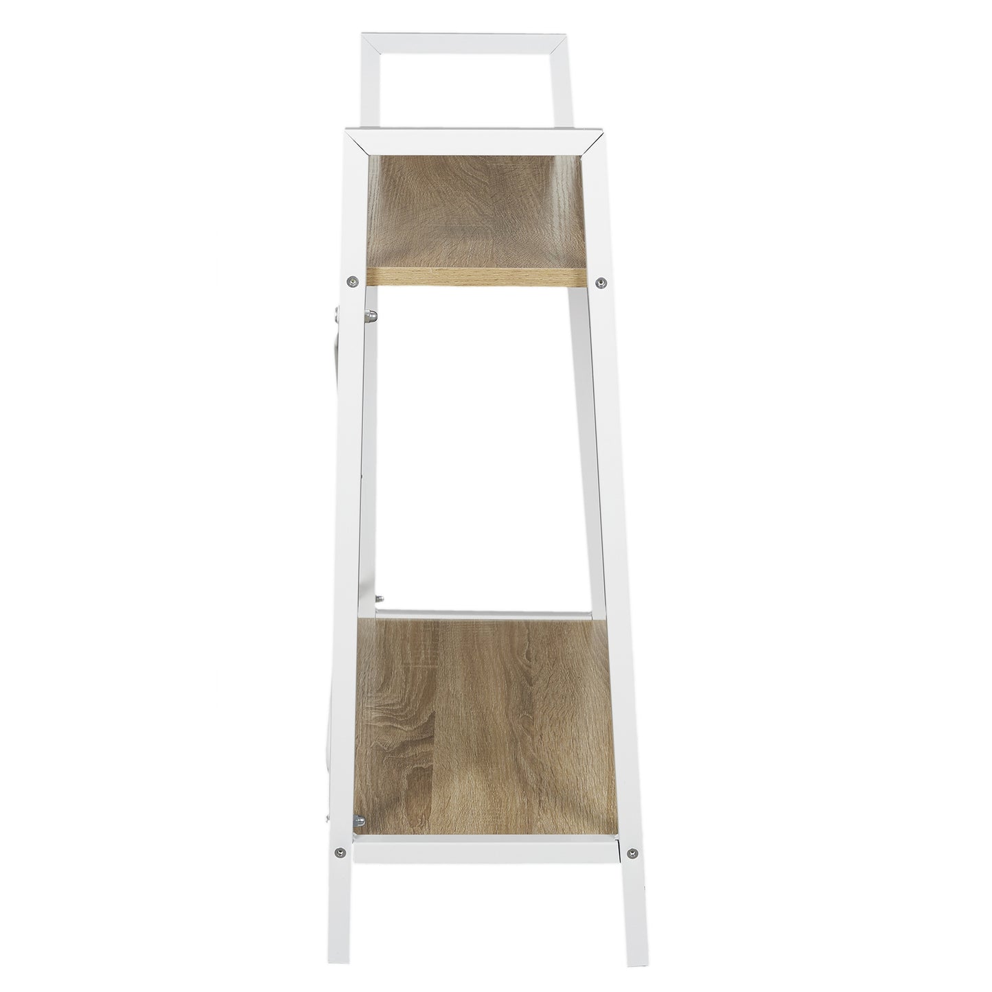 Etagere Bois Et Metal Blanc 70X60X27Cm