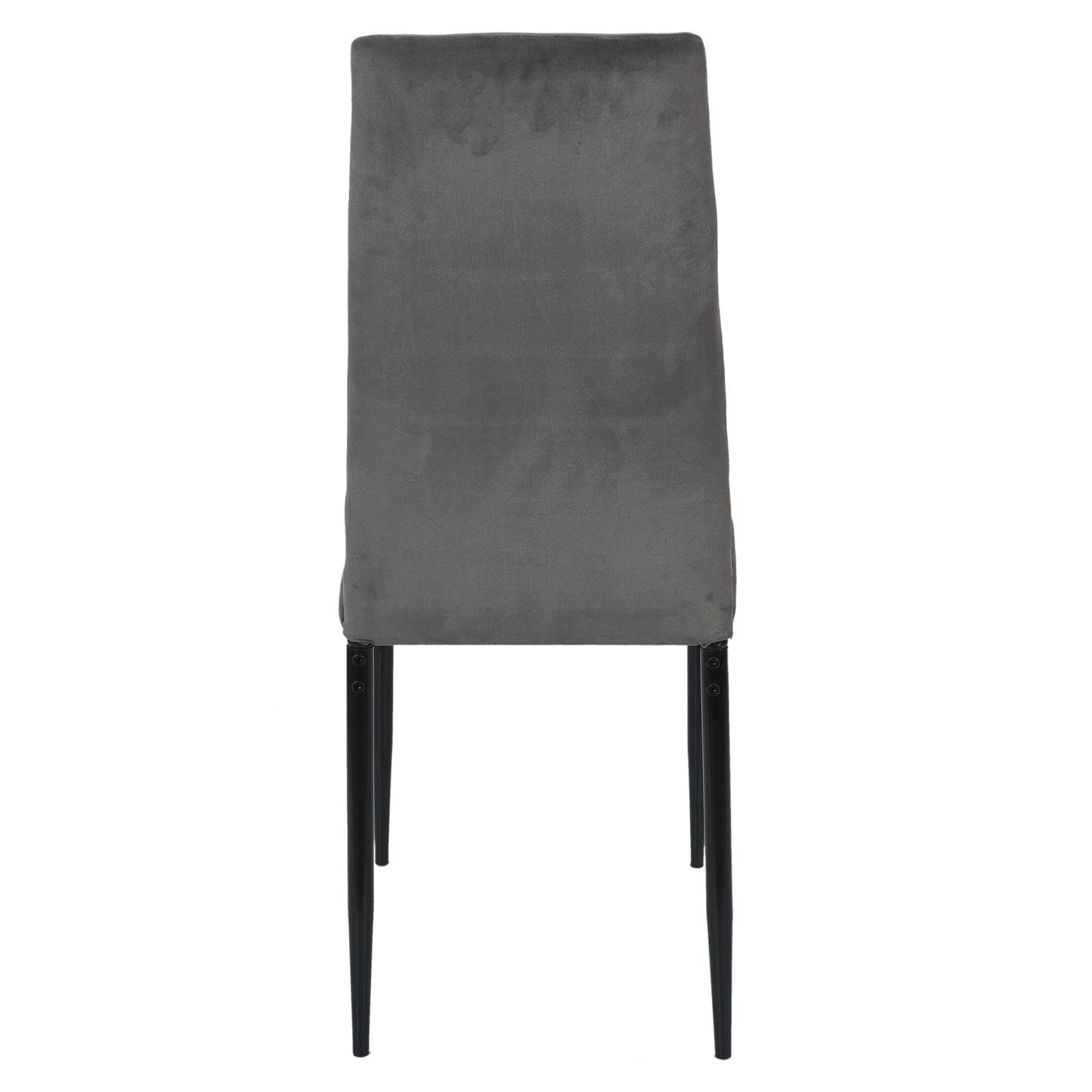Chaise Victor Velours Gris