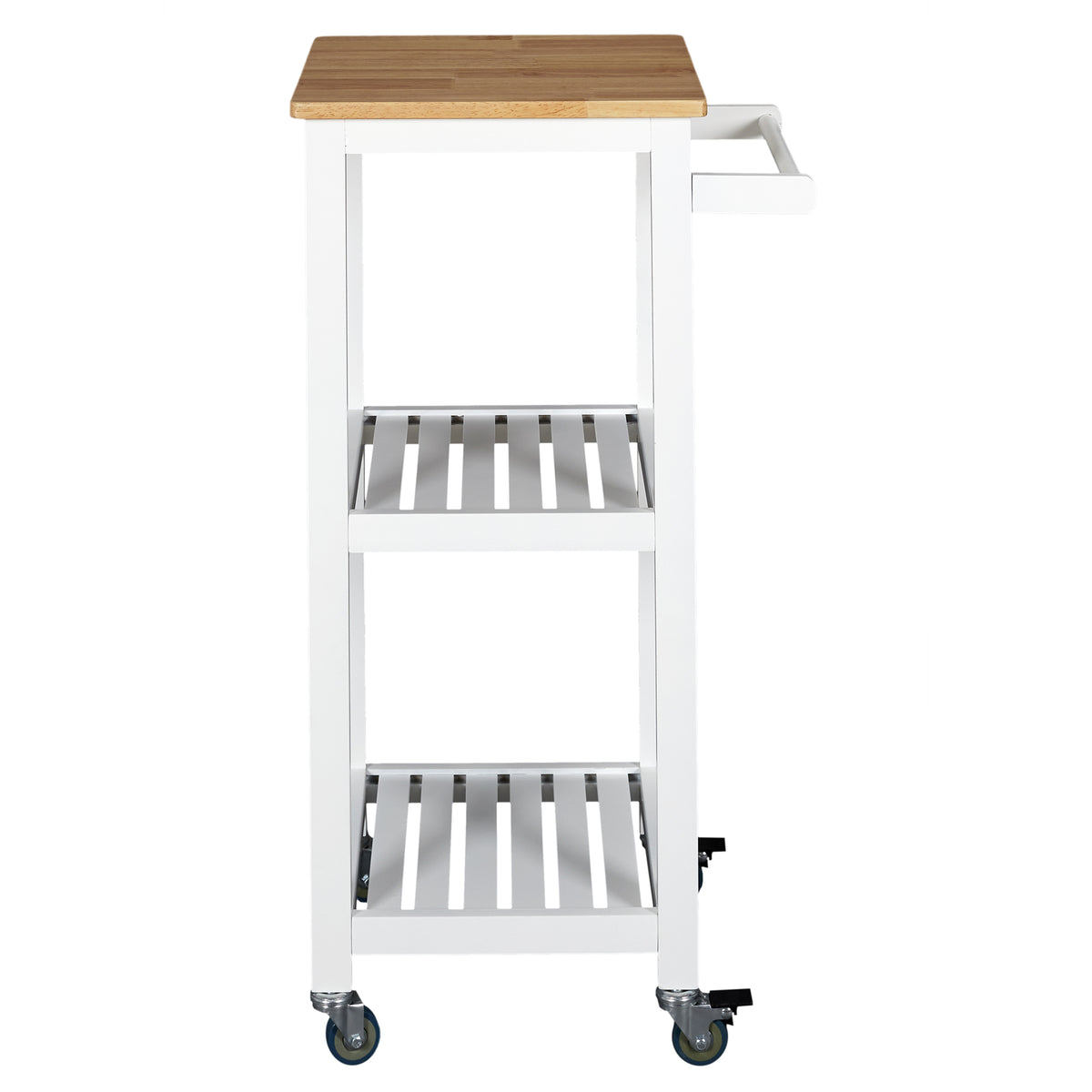 Desserte A Roulettes 37X45X84.5Cm Blanc